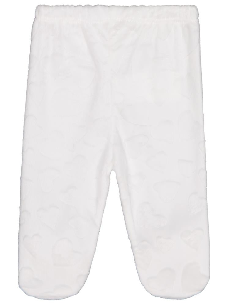 Civil Baby Büyük Kalp Desenli 1-6 Ay Tek Alt Bebe - Ekru