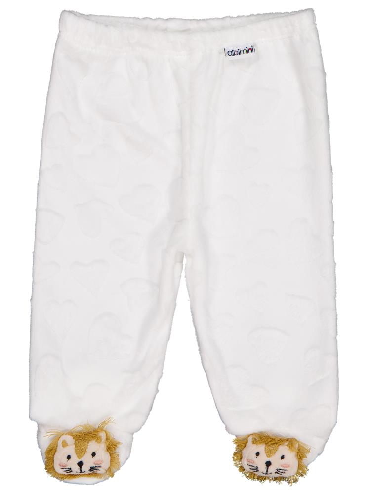 Civil Baby Büyük Kalp Desenli 1-6 Ay Tek Alt Bebe - Ekru