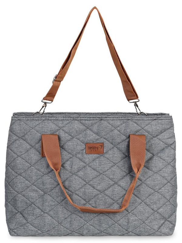 Nenny Baby Kapitoneli Mommy Bag Anne Bebek Bakım Çantası - Gri