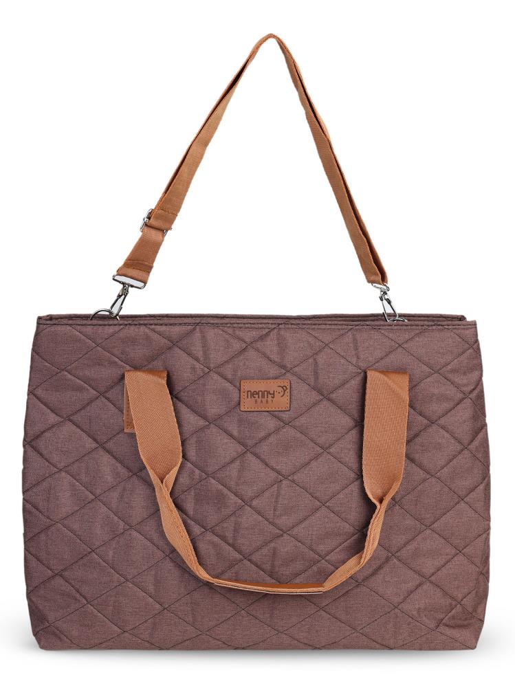 Nenny Baby Kapitoneli Mommy Bag Anne Bebek Bakım Çantası - Kahverengi