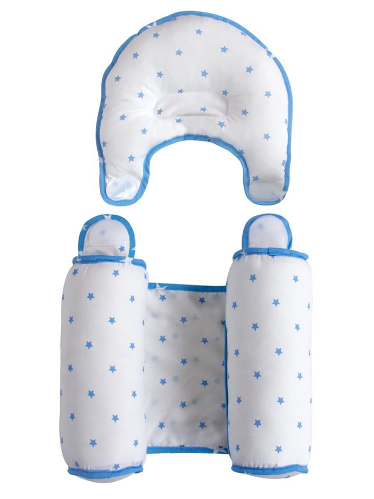 Sevi Bebe Kafa Şekillendirici Yastık & Yan Yatış Yastığı - Mavi