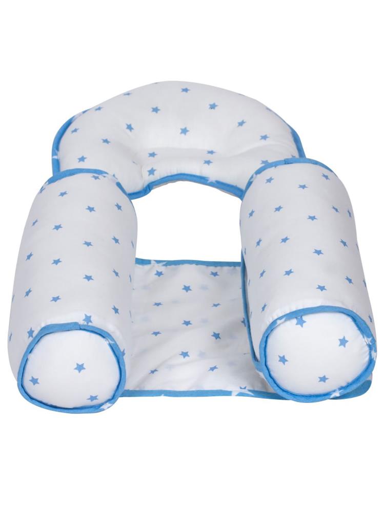 Sevi Bebe Kafa Şekillendirici Yastık & Yan Yatış Yastığı - Mavi