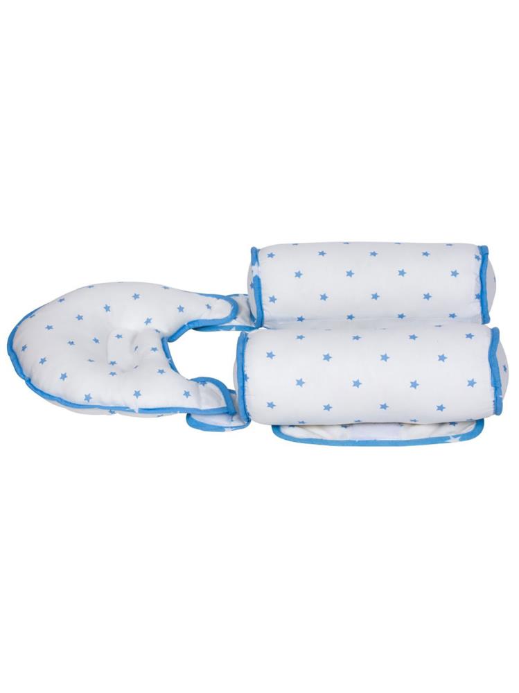 Sevi Bebe Kafa Şekillendirici Yastık & Yan Yatış Yastığı - Mavi