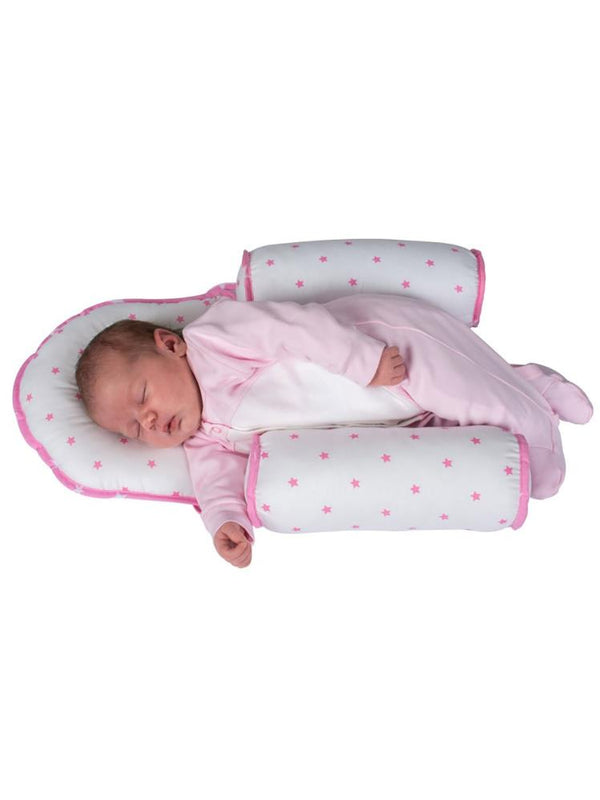 Sevi Bebe Kafa Şekillendirici Yastık & Yan Yatış Yastığı - Pembe