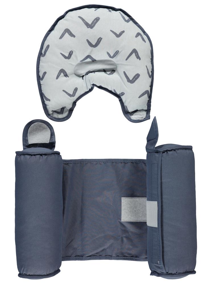 Sevi Bebe Kafa Şekillendirici Yastık & Yan Yatış Yastığı - Mavi