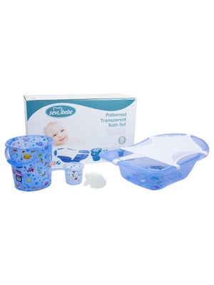 Sevi Bebe 5 Li Banyo Seti - Mavi