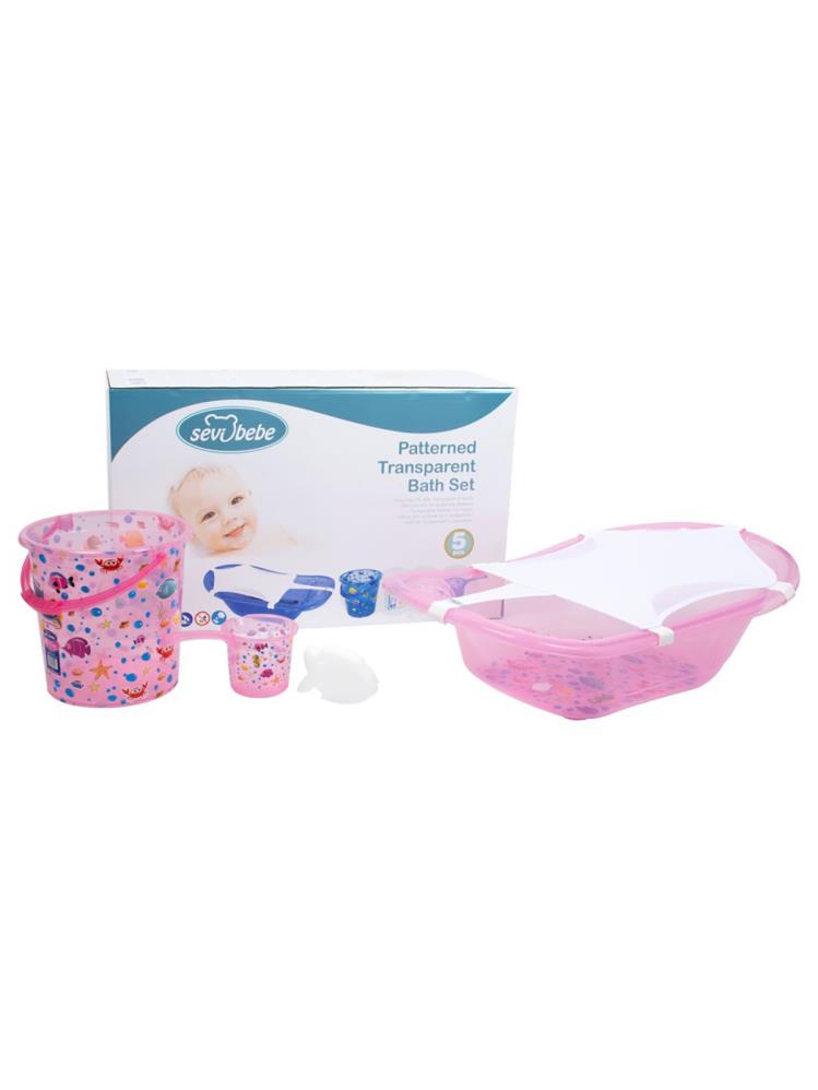 Sevi Bebe 5 Li Banyo Seti - Pembe