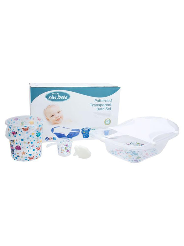 Sevi Bebe 5 Li Banyo Seti - Beyaz