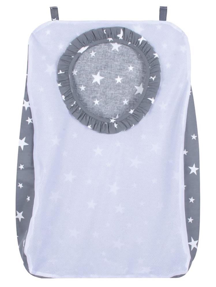 Sevi Bebe Kirli Çamaşır Torbası Yıldız - Gri