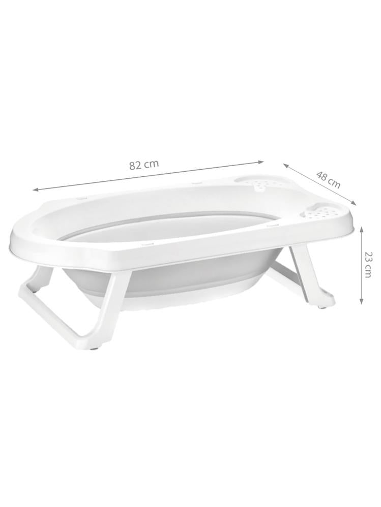 Sevi Bebe Katlanabilir Bebek Banyo Seti - 3 Parça - Gri