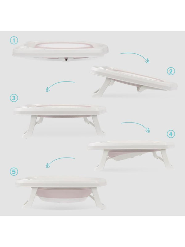 Sevi Bebe 5'li Katlanabilir Bebek Banyo Seti - Pembe