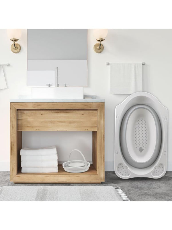 Sevi Bebe 5'li Katlanabilir Bebek Banyo Seti - Gri