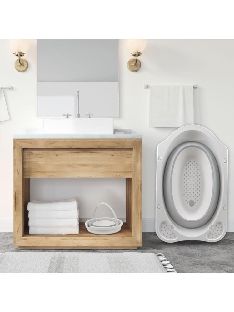 Sevi Bebe 5'li Katlanabilir Bebek Banyo Seti - Gri