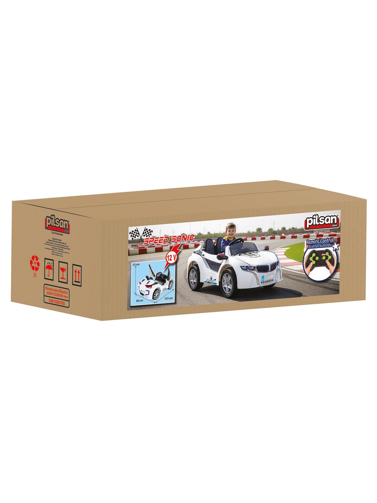 Pilsan Speedsonıc Akülü Araba - Siyah