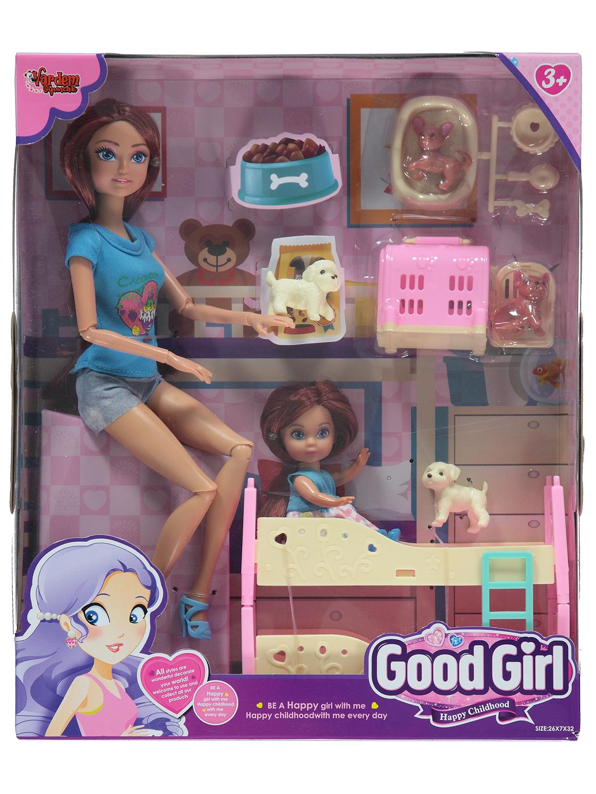 Vardem Aksesuarlı Ranzalı Oyuncak Bebekler