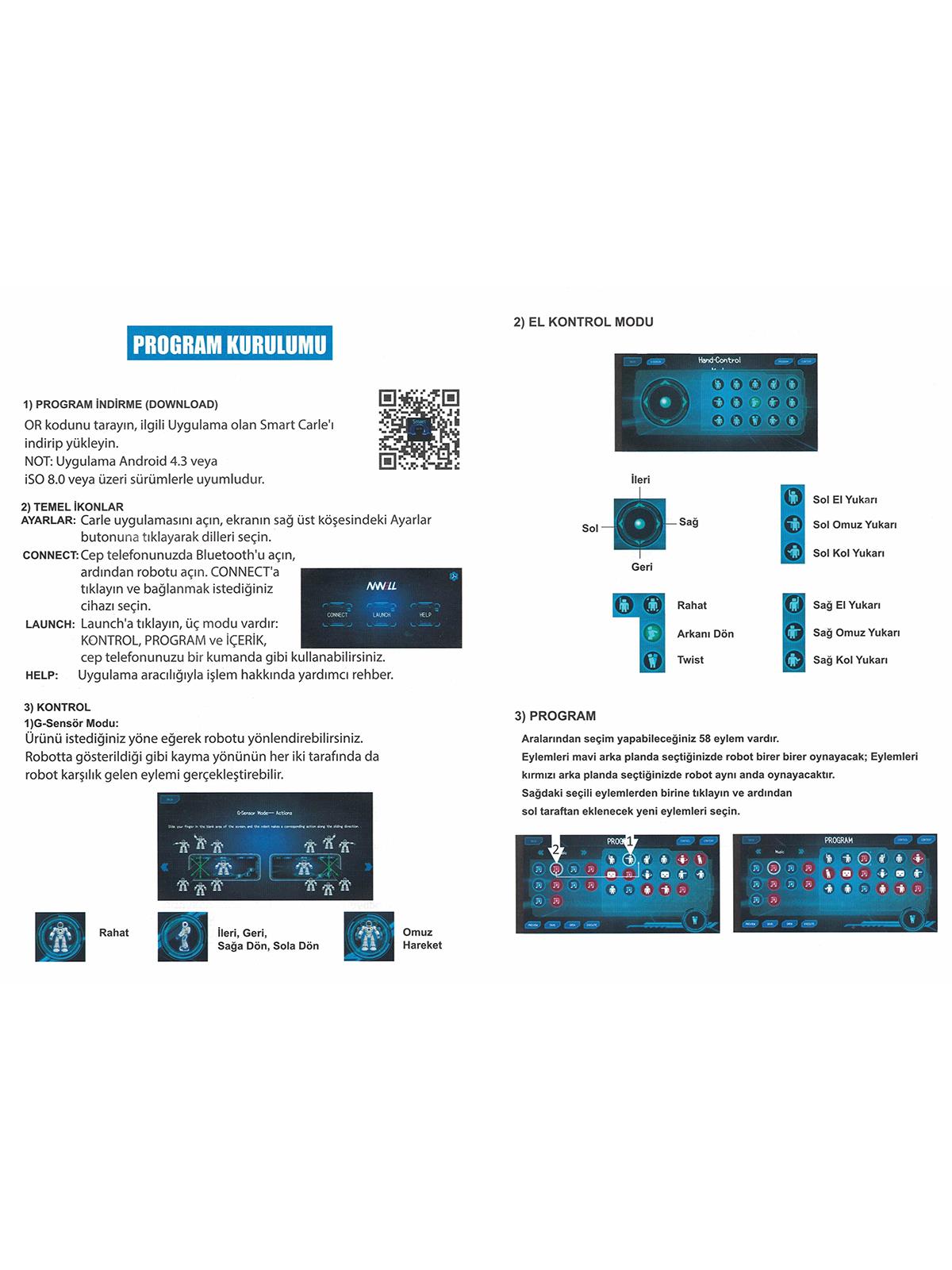 Vardem Uk Interaktıf Sarjlı Akıllı Robot