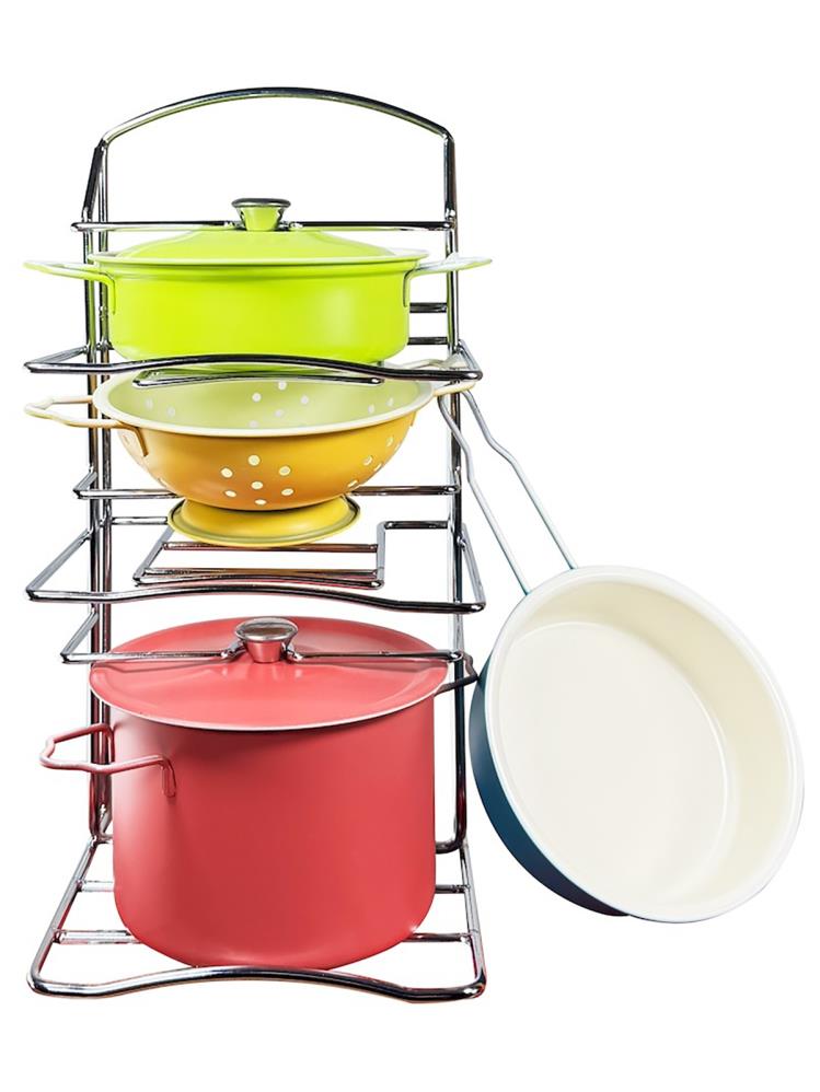 Vardem Emaye Raflı Tencere Tava Set 7 Parca