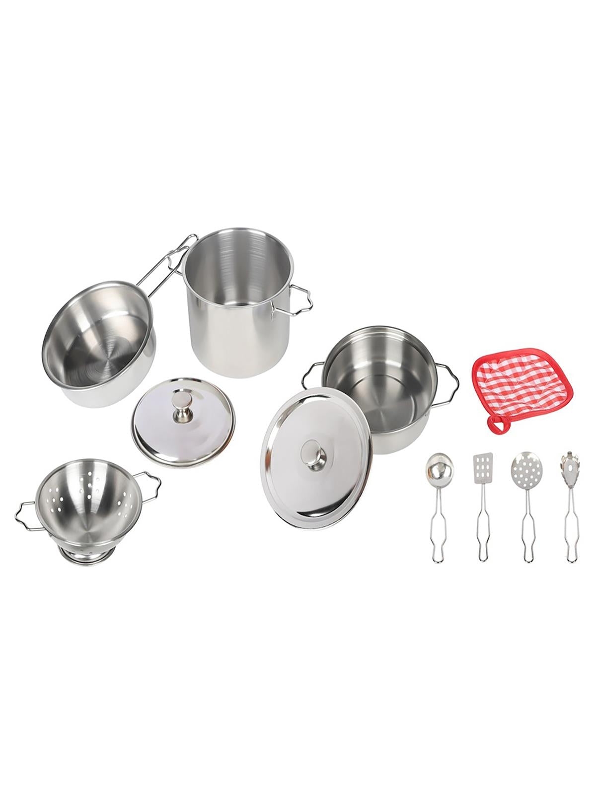 11 Parça Çelik Tencere Tava Seti