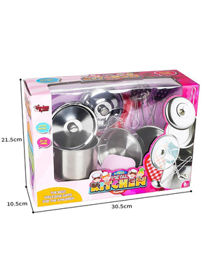 8 Parça Çelik Tencere Tava Seti