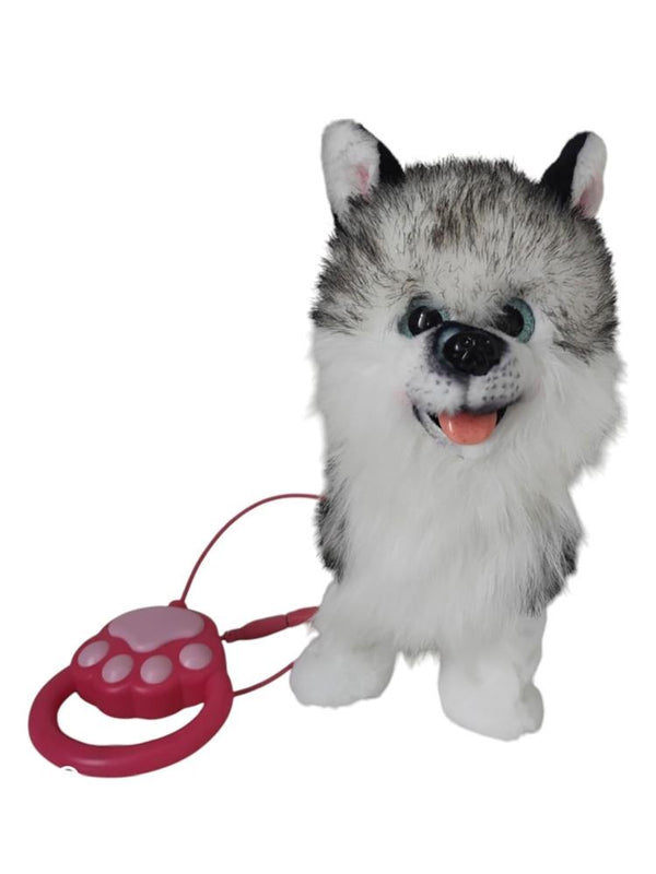 Vardem Peluş Tasmalı Yürüyen Husky