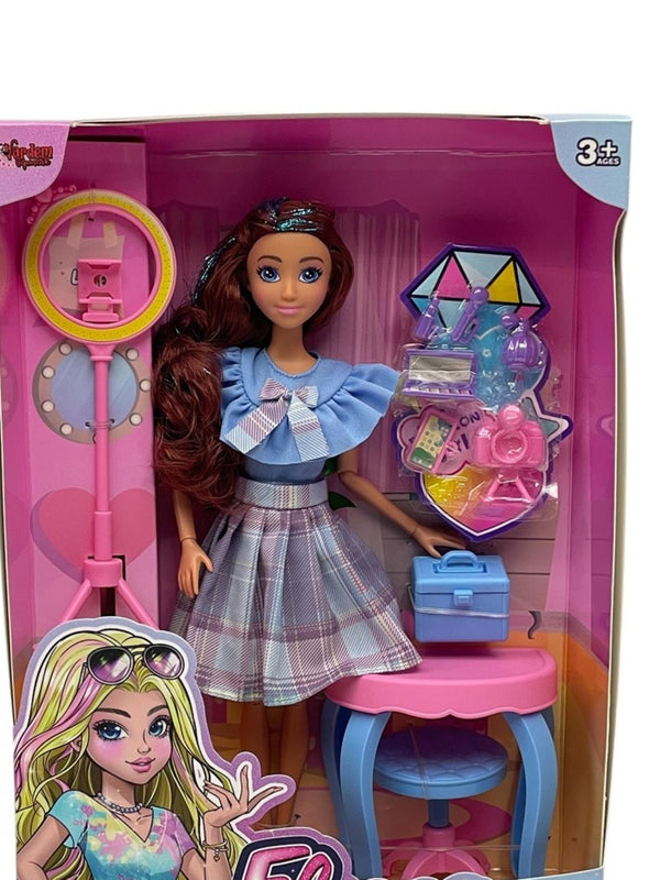 Vardem Kutulu 11,5Inch Güzellik Masalı Cantalı  Bebek