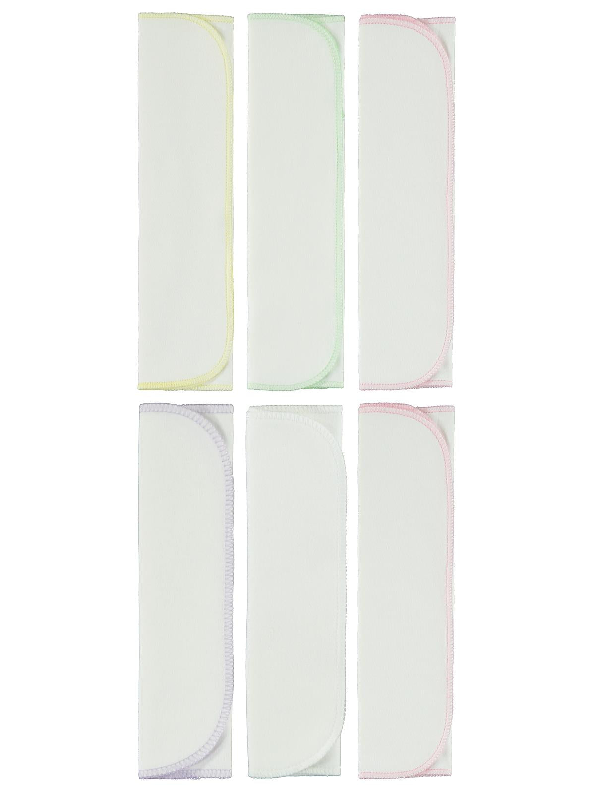 Minidamla Bebek 6'lı Ağız Mendili 20x20 cm - Pembe