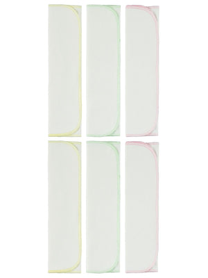 Minidamla Bebek 6'lı Ağız Mendili 28x28 Cm - Pembe