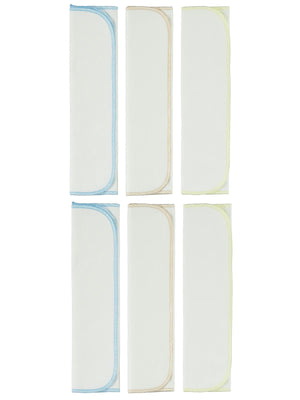 Minidamla Bebek 6'lı Ağız Mendili 28x28 Cm - Mavi