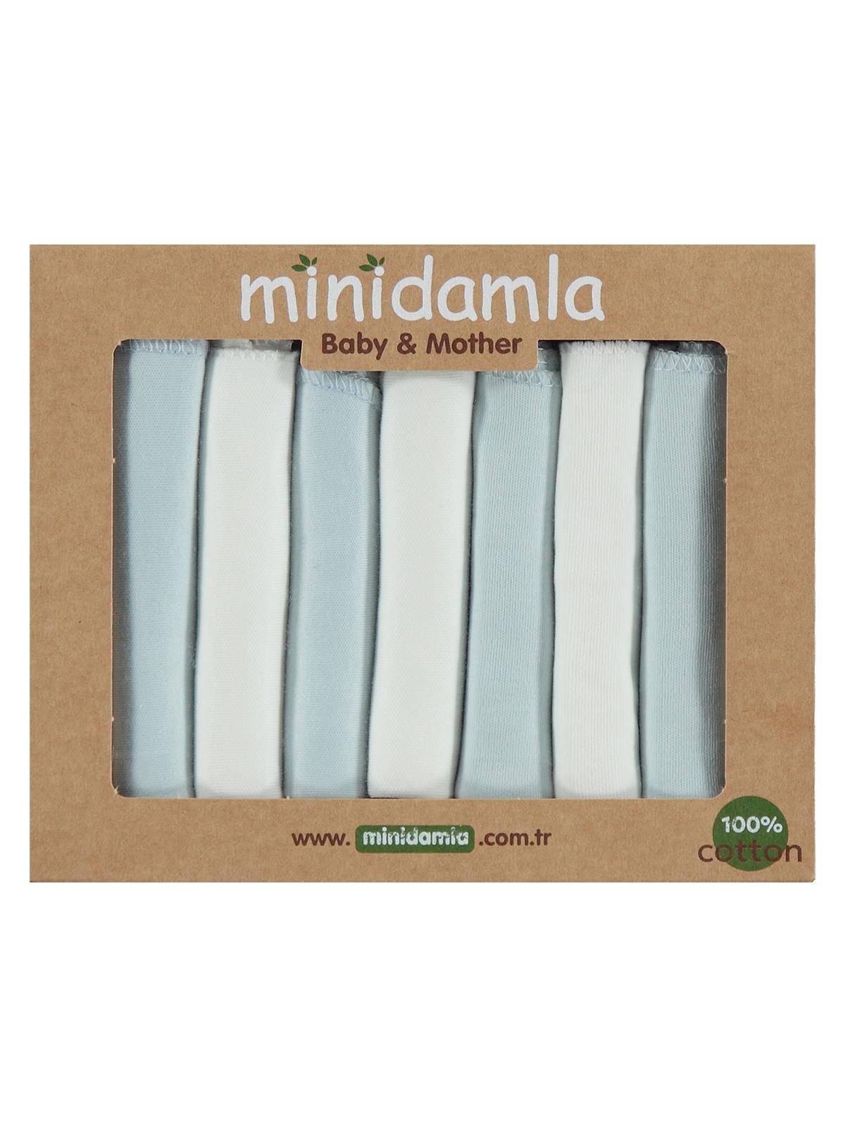 Minidamla 7li Ağız Mendili - Mavi