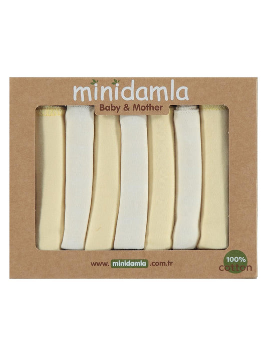 Minidamla 7li Ağız Mendili - Sarı