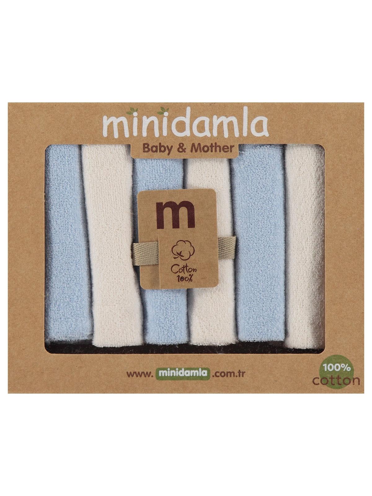 Minidamla 6lı Ağız Mendili - Mavi