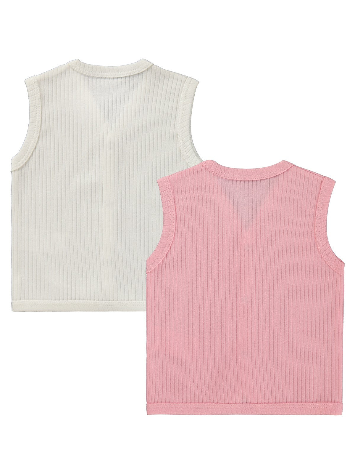 Minidamla Basic 2'li set 3-12 Ay Yelek - Pembe