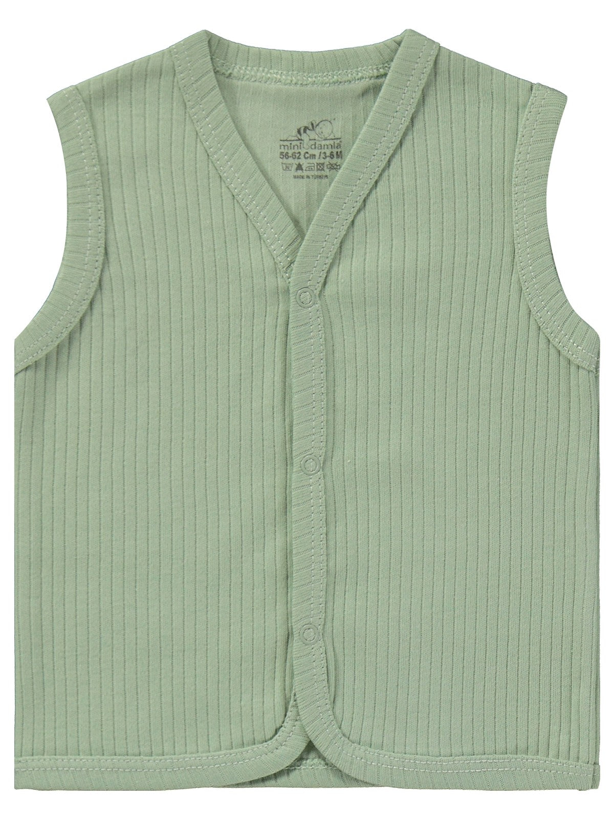 Minidamla Basic 2'li set 3-12 Ay Yelek - Yeşil