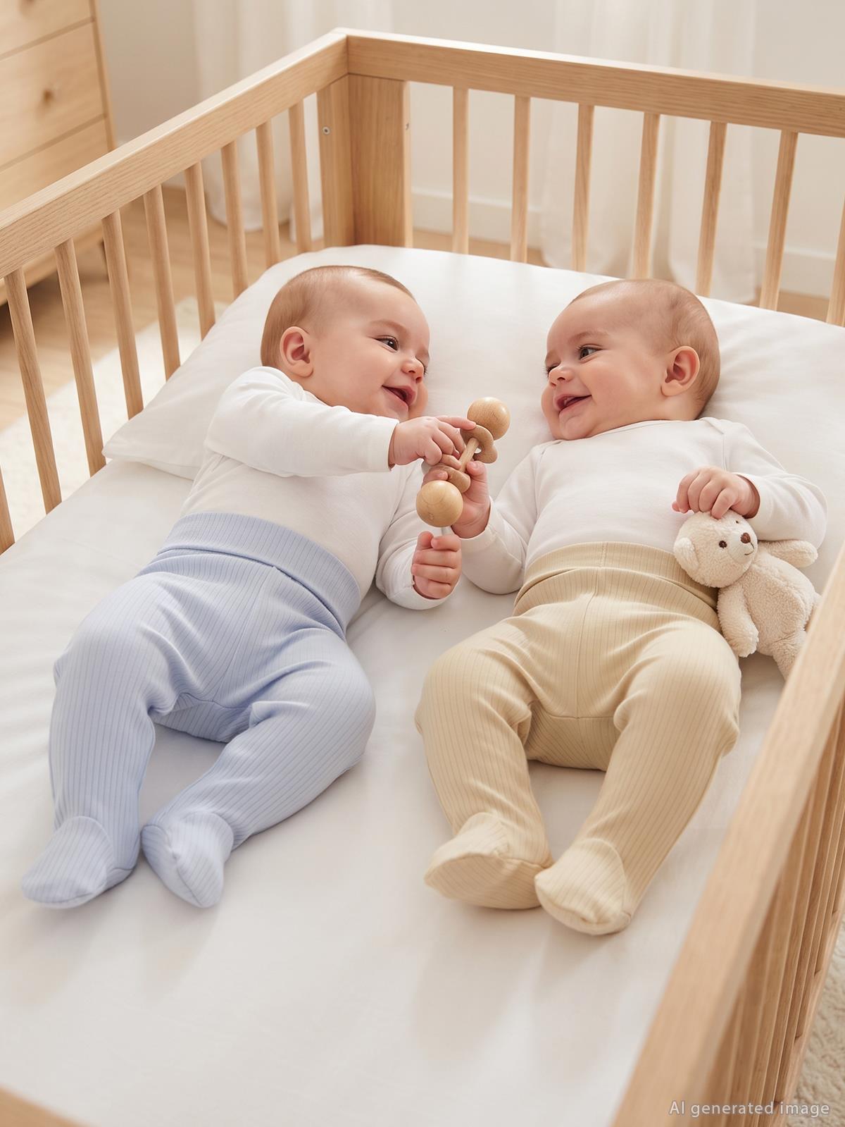 Minidamla Patikli Basic 2'li set 3-9 Ay Tek Alt Bebe - Mavi