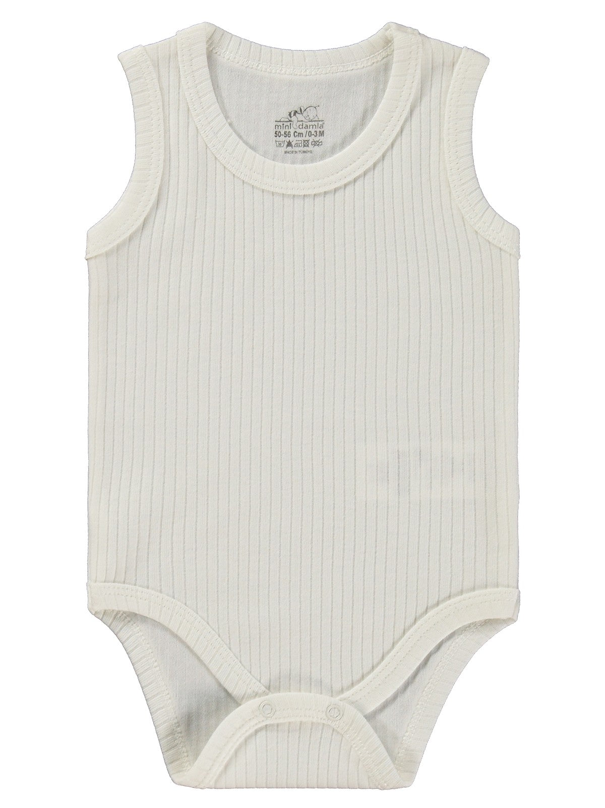 Minidamla Askılı Basic 3'lü set 1-18 Ay Çıtçıtlı Badi - Pembe