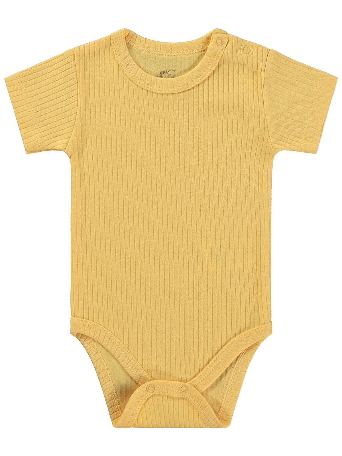 Minidamla Kısa Kol Basic 3'lü set 1-18  Ay Çıtçıtlı Badi - Mavi