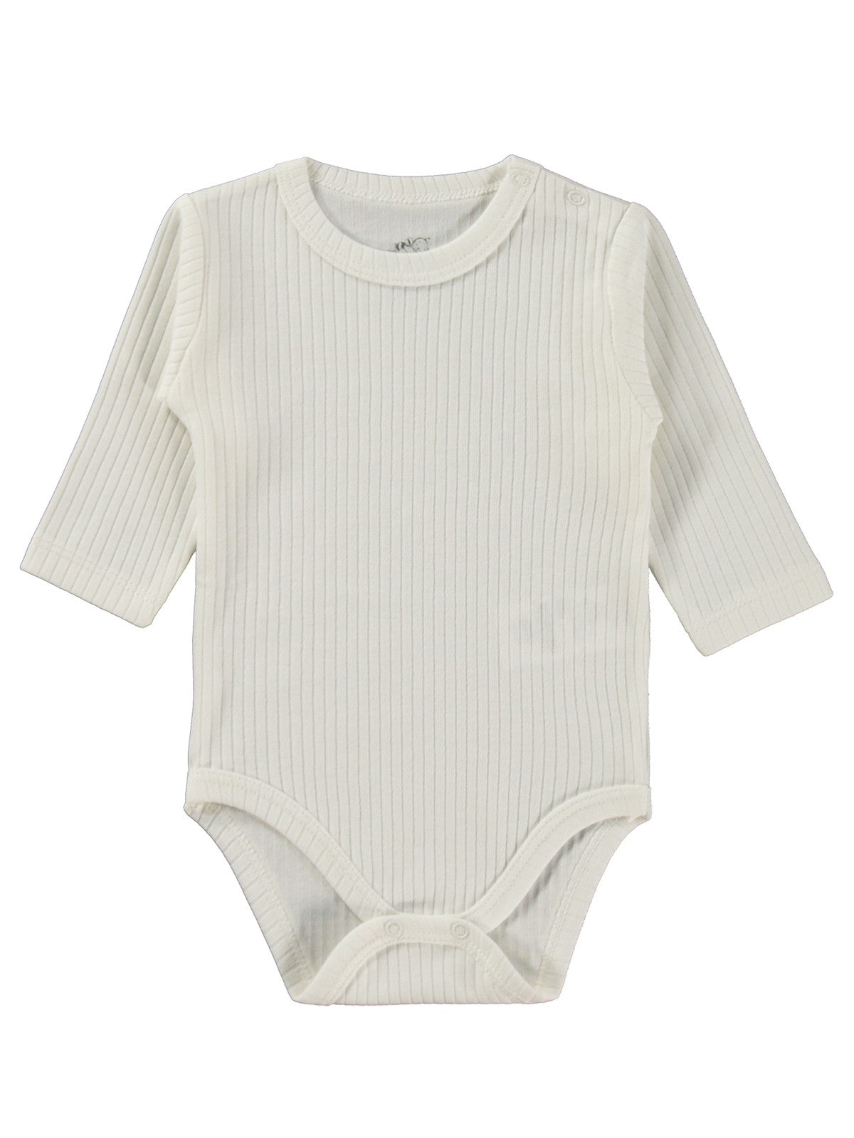 Minidamla Uzun Kol Basic 3'lü set 1-18 Ay Çıtçıtlı Badi - Pembe