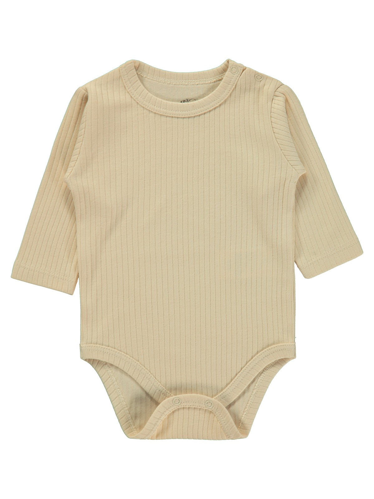Minidamla Uzun Kol Basic 3'lü set 1-18 Ay Çıtçıtlı Badi - Mavi