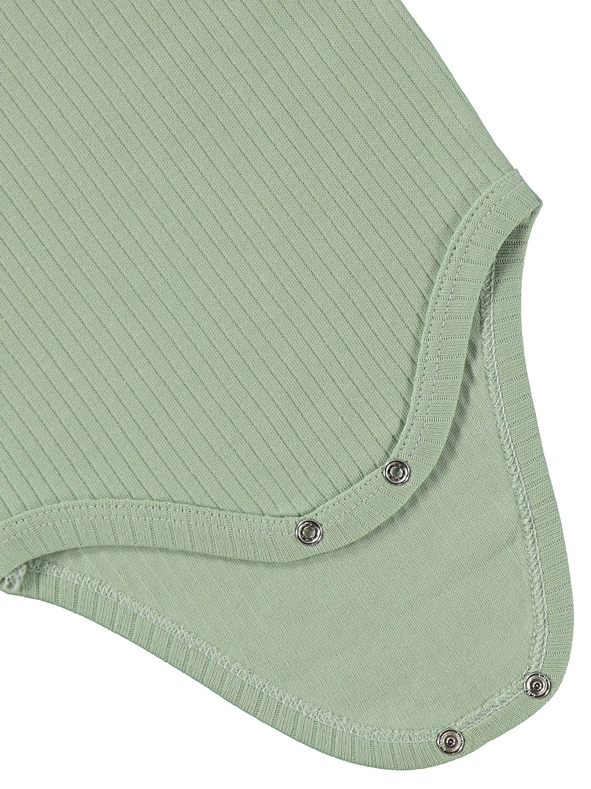 Minidamla Uzun Kol Basic 3'lü set 1-18 Ay Çıtçıtlı Badi - Mavi