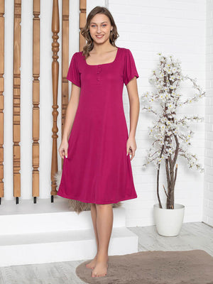 Limissi Pervazlı Atlet Yaka  Pijama Takımı - Kırmızı