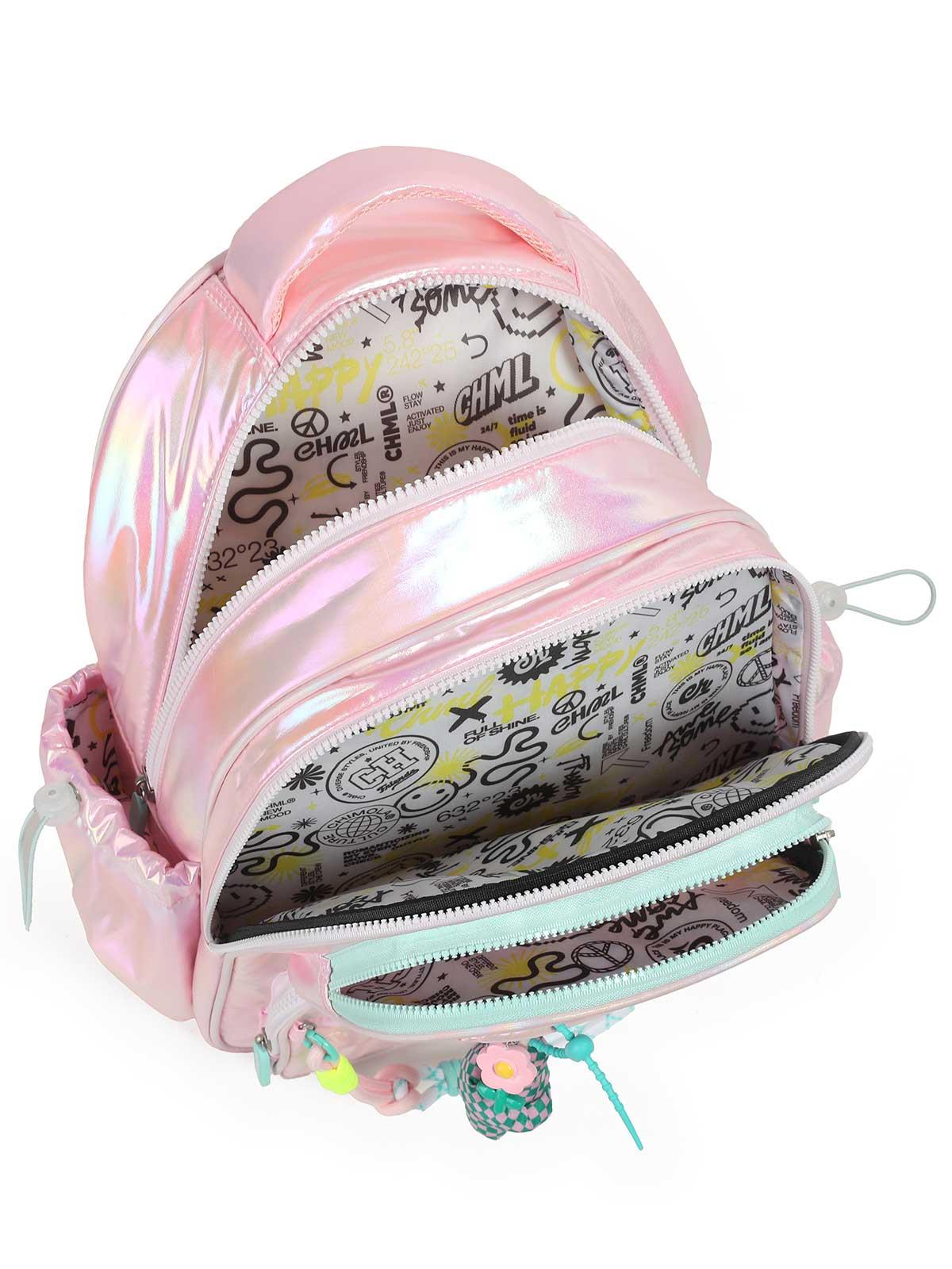 Chımola Puffy & Shıny Açık Pembe Sırt Çantası 17