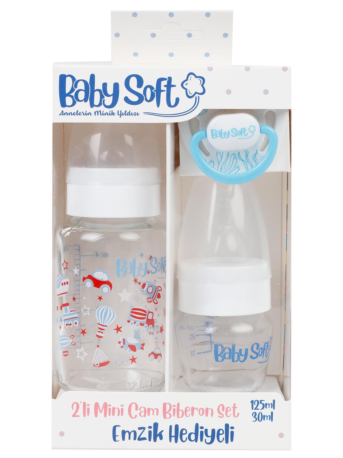 Baby Soft 2'li Mini Cam Biberon Set - Mavi