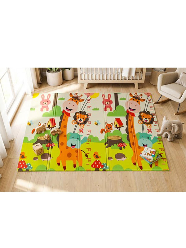 Holmen Katlanabilir Çift Taraflı Oyun Matı Arabalar ve Hayvanlar 150*200 cm