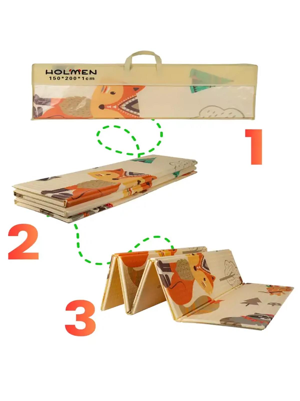 HOLMEN OYUN MATI MİNİK HAYVANLAR SOFT 150*200 CM