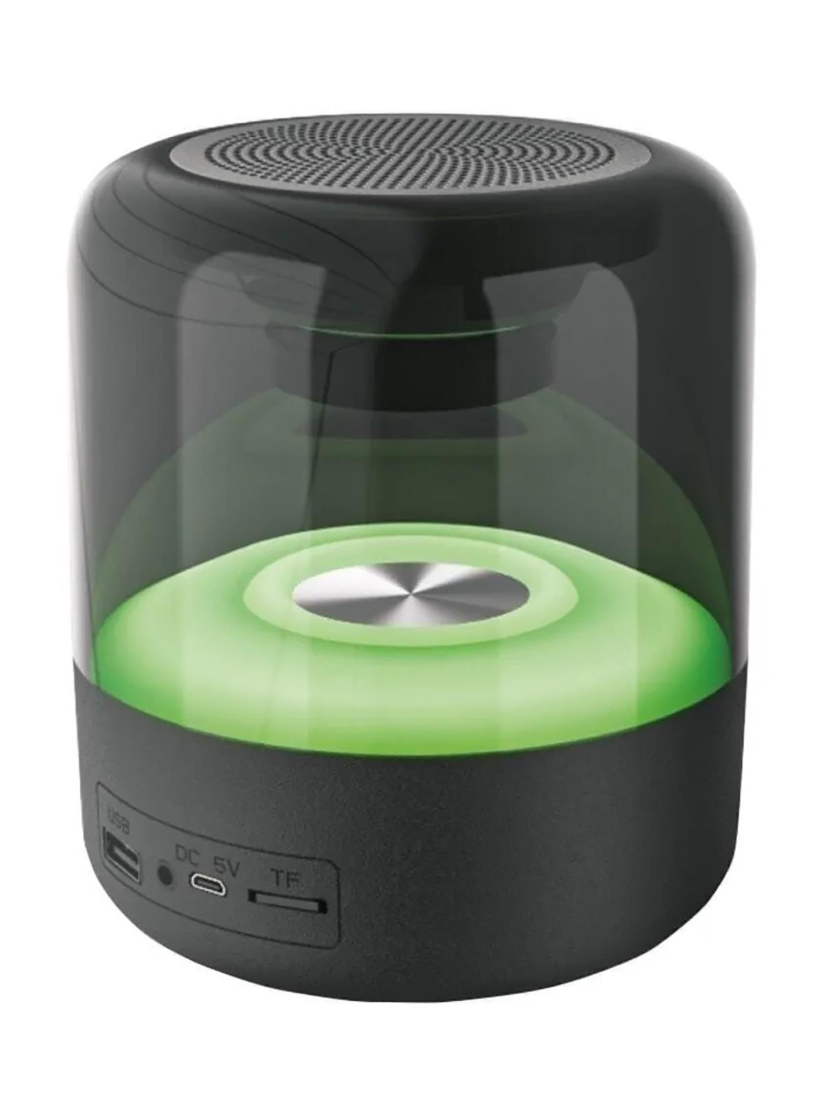 Trax LED Işıklı Renk Değiştiren Bluetooth Hoparlör - Siyah