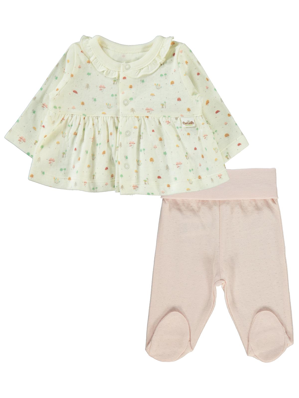 Bebetto Organic My Mushroom 1-6 Ay Pijama Takımı - Pembe