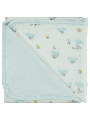 Bebetto Organic Stars and Koalas Battaniye - Mavi