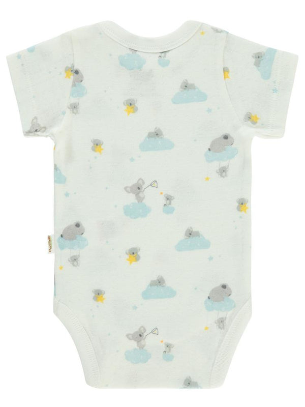 Bebetto Organic Stars and Koalas 3-12 Ay Çıtçıtlı Badi - Ekru