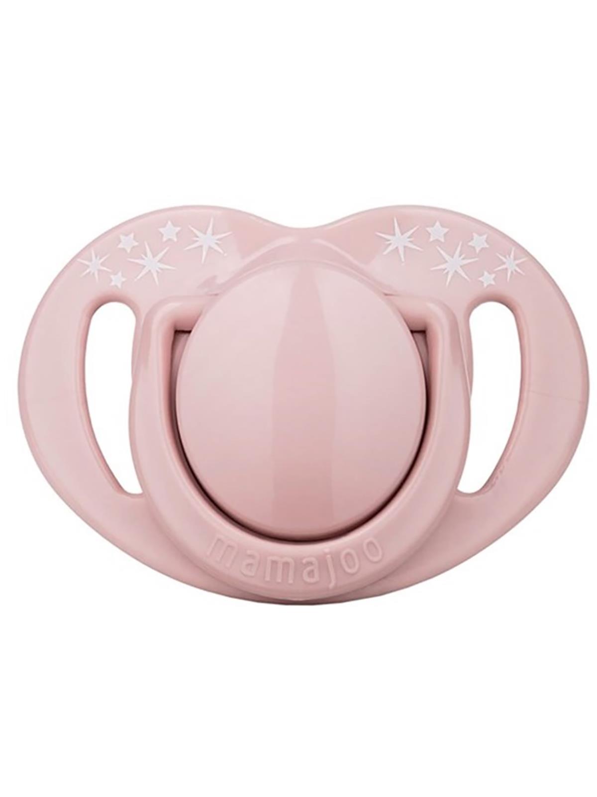 Mamajoo Sterilizasyon & Saklama Kutulu Desenli İkili Ortodontik Emzik 6 Ay+ - Pembe