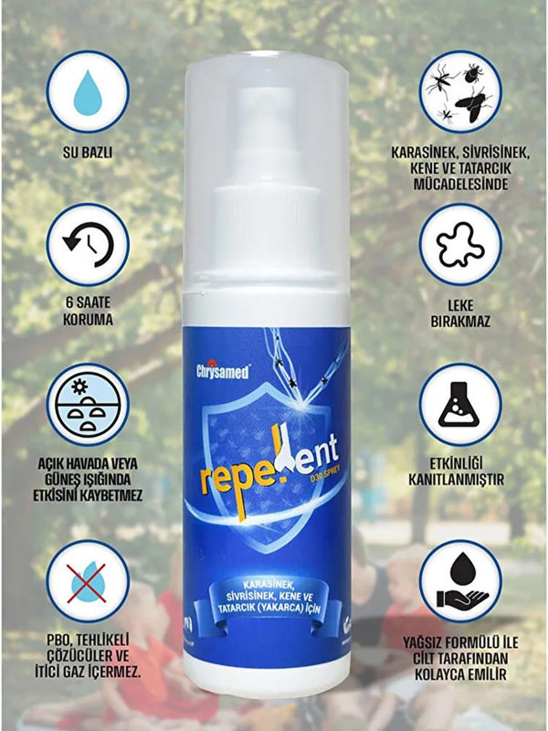 Chrysamed Repellent Sinek ve Kene Kovucu Sprey 100 ml